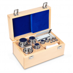 E1 1 g - 2 kg Gewichtsatz im Holzetui