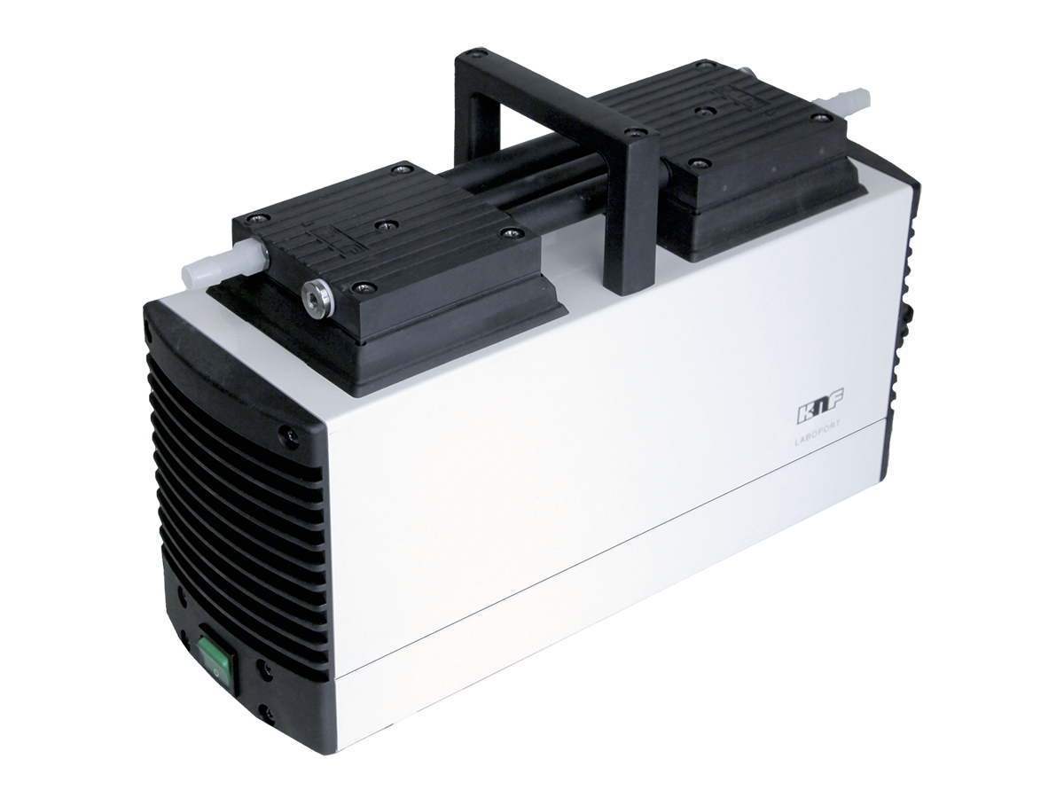 Chemiefeste Membran-Förderpumpe für Flüssigkeiten. Der Einsatz von chemiefesten Werkstoffen wie z.B. PTFE