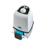 Chemiefeste Membran-Dosierpumpe für Flüssigkeiten. Der Einsatz von chemiefesten Werkstoffen wie z.B. PTFE