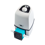 Chemiefeste Membran-Förderpumpe für Flüssigkeiten. Der Einsatz von chemiefesten Werkstoffen wie z.B. PTFE