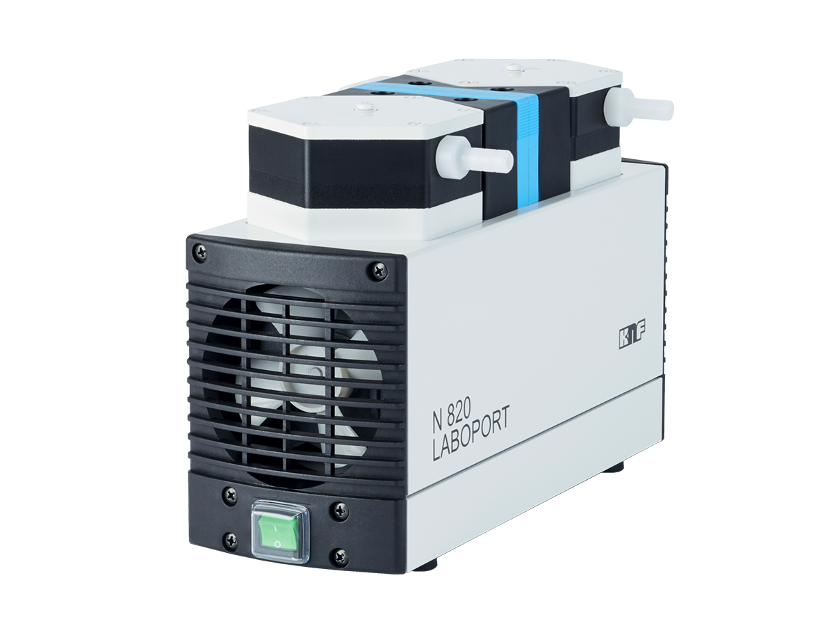 Chemiefeste Membran-Förderpumpe für Flüssigkeiten. Der Einsatz von chemiefesten Werkstoffen wie z.B. PTFE