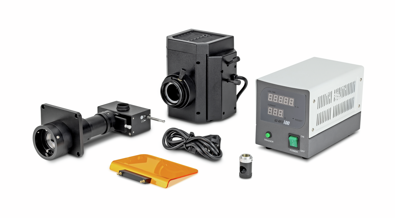 100W HBO Fluoreszenzeinheit (B / G) für inverses Mikroskop