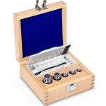 KERN & Sohn Gewichtsatz 303-03 (OIML-Klasse E1, Nennwert 1 mg - 100 g, Knopf, Edelstahl poliert, im Holzetui)