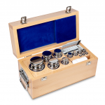 KERN & Sohn Gewichtsatz 303-08 (OIML-Klasse E1, Nennwert 1 mg - 5 kg, Knopf, Edelstahl poliert, im Holzetui)