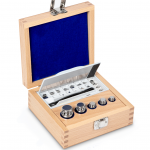 KERN & Sohn Gewichtsatz 313-03 (OIML-Klasse E2, Nennwert 1 mg - 100 g, Knopf, Edelstahl poliert, im Holzetui)