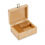 KERN & Sohn Holz-Gewichtsetui für Sonderstückelung 315-060-100 (für Nennwerte <= 1 kg | für Klassen E1+E2+F1 | für Bauform Knopf/Kompakt)