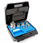 KERN & Sohn Gewichtsatz 334-084 (OIML-Klasse F2, Nennwert 1 g - 5 kg, Knopf, Edelstahl feingedreht, im Kunststoff-Etui)