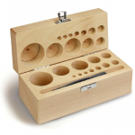 KERN & Sohn Holz-Gewichtsetui 335-050-200 (für Nennwerte 1 mg - 500 g | für Klassen F2 + M3 | für Bauform Knopf/Kompakt)