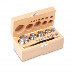 KERN & Sohn Gewichtsatz 344-05 (OIML-Klasse M1, Nennwert 1 g - 500 g, Knopf, Edelstahl feingedreht, im Holzetui)