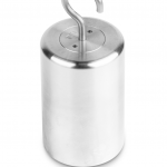 KERN & Sohn Prüfgewicht 347-126 (OIML-Klasse M1, Nennwert 2 kg, Hakengewicht, Edelstahl feingedreht)