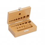 KERN & Sohn Holz-Gewichtsetui 353-430-200 (für Nennwerte 1 mg - 100 g | für Klassen F2 + M1 + M2 | für Bauform Knopf/Kompakt)