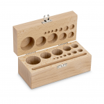 KERN & Sohn Holz-Gewichtsetui 354-450-200 (für Nennwerte 1 g - 500 g | für Klassen F2 + M1 + M2 + M3 | für Bauform Knopf/Kompakt)