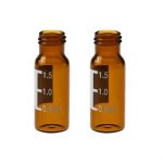 2 ml Clear Glass 12 x 32 mm Flat Base 9-425 Screw Thread Vial with Label. 100 Stück/Packung, 30 Packungen/Karton