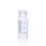 2 ml Clear Glass Flat Base 11 mm Snap Vial Wide Opening with Label. 100 Stück/Packung, 35 Packungen/Karton