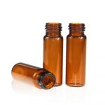 4 ml Amber Glass 15 x 45 mm Flat Base 13-425 Screw Thread Vial. 100 Stück/Packung, 10 Packungen/Karton