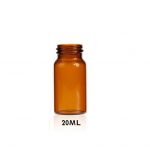 20 ml Amber Glass Sample Vial 27.5 x 57 mm 24-414 Screw Thread. 100 Stück/Packung, 10 Packungen/Karton