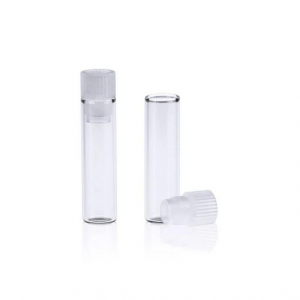 1 mL 8 x 40mm Flat Base Clear Glass Shell Vial with Plug. 200 Stück/Packung, 15 Packungen/Karton