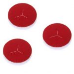 Black 8-425 Open Top Screw Cap with 8 mm Red PTFE / White Silicone Septa 1.5 mm Thick. 100 Stück/Packung, 30 Packungen/Karton