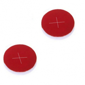 9-425 Red PTFE / White Silicone Septa 1 mm Thick PRE-SLIT(Cross Shape). 100 Stück/Packung, 30 Packungen/Karton
