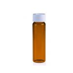 40 ml Amber Glass Vial 24-414 White Open Top PP Screw Cap and Natural PTFE / White Silicone 3 mm Thick Septa. Vial + Cap + Septa are pre-assembled together.72 Stück/Packung Packed with dividers., 10 Packungen/Karton