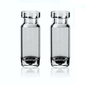 1.5 mL Crimp High Recovery Vial Clear Glass Flat Base Wide Opening. 100 Stück/Packung, 5 Packungen/Karton