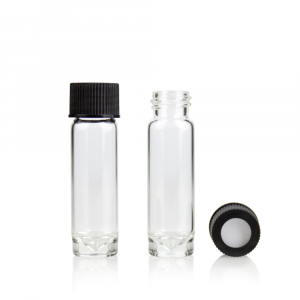 4 ml High Recovery Vial Clear Glass 15 x 51 mm Flat Base 13-425 Screw Thread. 100 Stück/Packung, 2 Packungen/Karton