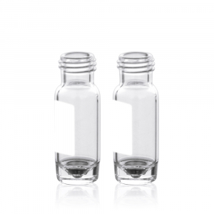 1.5 ml High Recovery Vial Clear Glass 12 x 32 mm Flat Base 9-425 Screw Thread with Write-on Patch. 100 Stück/Packung, 5 Packungen/Karton