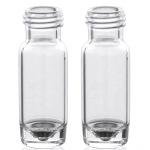 1.5 mL High Recovery Vial Clear Glass 12 x 32mm Flat Base 9-425 Screw Thread with Write-on Patch. 100 Stück/Packung, 5 Packungen/Karton