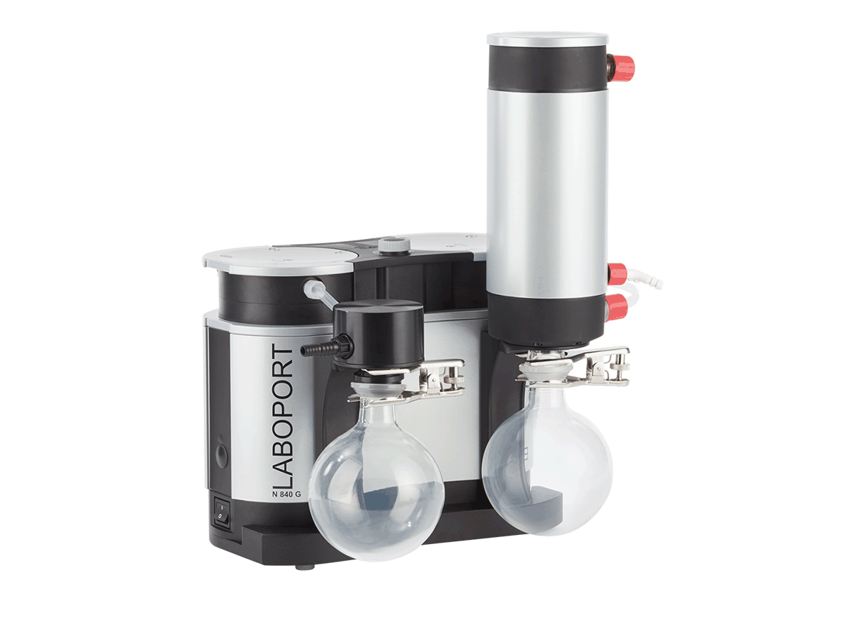 Chemiefestes Vakuumpumpsystem bestehend aus chemiefester Membran-Vakuumpumpe