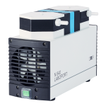 Chemiefeste Membran-Förderpumpe für Flüssigkeiten. Der Einsatz von chemiefesten Werkstoffen wie z.B. PTFE