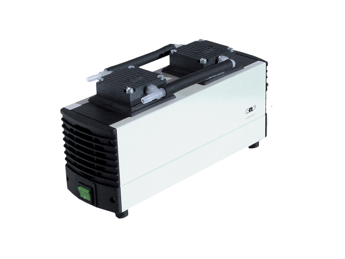 Chemiefeste Membran-Förderpumpe für Flüssigkeiten. Der Einsatz von chemiefesten Werkstoffen wie z.B. PTFE