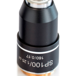 KERN Optics Achromatisches Objektiv, E-Plan 100x /1,25 (Öl) (gefedert) W.D. (0,07 mm), Anti-Fungus OBB-A1565