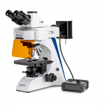 KERN Optics Fluoreszenzmikroskop OBN 141 (Trinokular | 4x / 10x / 20x / 40x / 100x | 3W LED (Auflicht
Durchlicht))