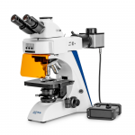 KERN Optics Fluoreszenzmikroskop OBN 142 (Trinokular | 4x / 10x / 20x / 40x / 100x | 3W LED (Auflicht
Durchlicht))