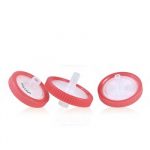 25 mm hydrophiler PTFE-Spritzenfilter 0,45 µm mit Aufdruck. 100 Stück/Packung, 5,00 Packungen/Karton