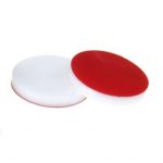 Rote PTFE-/weiße Silikon-Septen, 1,5 mm dick (für 18-mm-Magnetschraubverschlüsse). 100 Stück/Packung, 20,00 Packungen/Karton