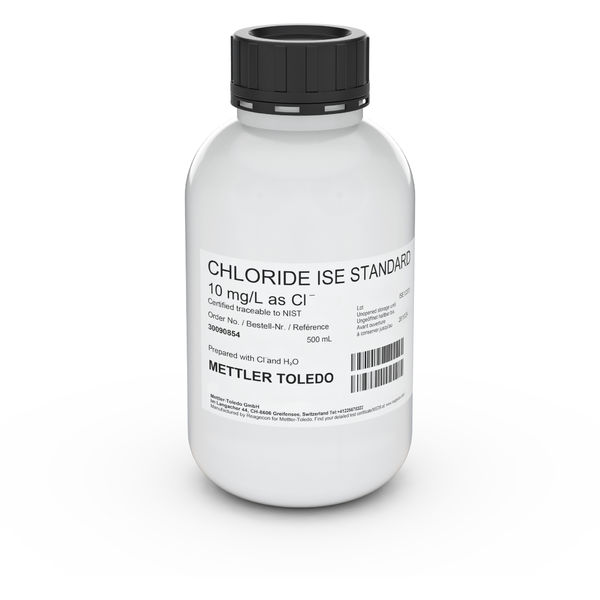 METTLER TOLEDO ISE Standard Cl 10 mg/L, 500mL | Art.-Nr.: 30090854 1 30090854