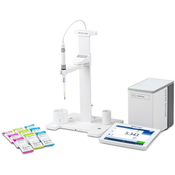 METTLER TOLEDO pH Meter NineFocus NF2000 Solids Kit Modulares 4-Kanal Profi-System für die Messung von pH-Wert / Redox-Potential, Leitfähigkeit / Salinität / TDS,... | Art.-Nr.: 30997006 1 30997006