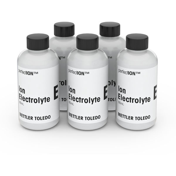 METTLER TOLEDO perfectION ion electrolyte F, 5x60 mL | Art.-Nr.: 51344755 1 51344755