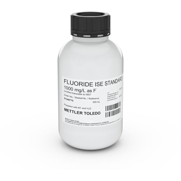 METTLER TOLEDO ISE Standard F 1000 mg/L, 500mL | Art.-Nr.: 51344775 1 51344775