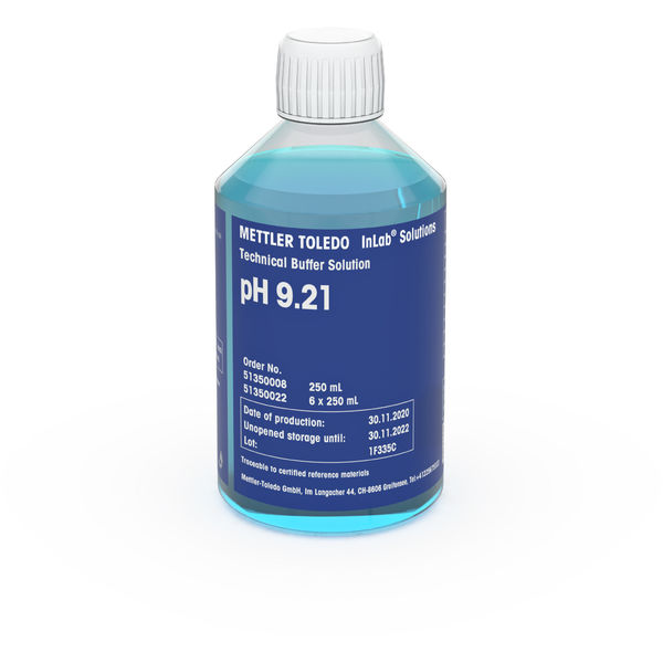 METTLER TOLEDO Technischer Puffer pH 9.21, 250mL | Art.-Nr.: 51350008 1 51350008