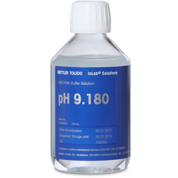 METTLER TOLEDO NIST/DIN Puffer pH 9.180, 250mL | Art.-Nr.: 51350056 1 51350056