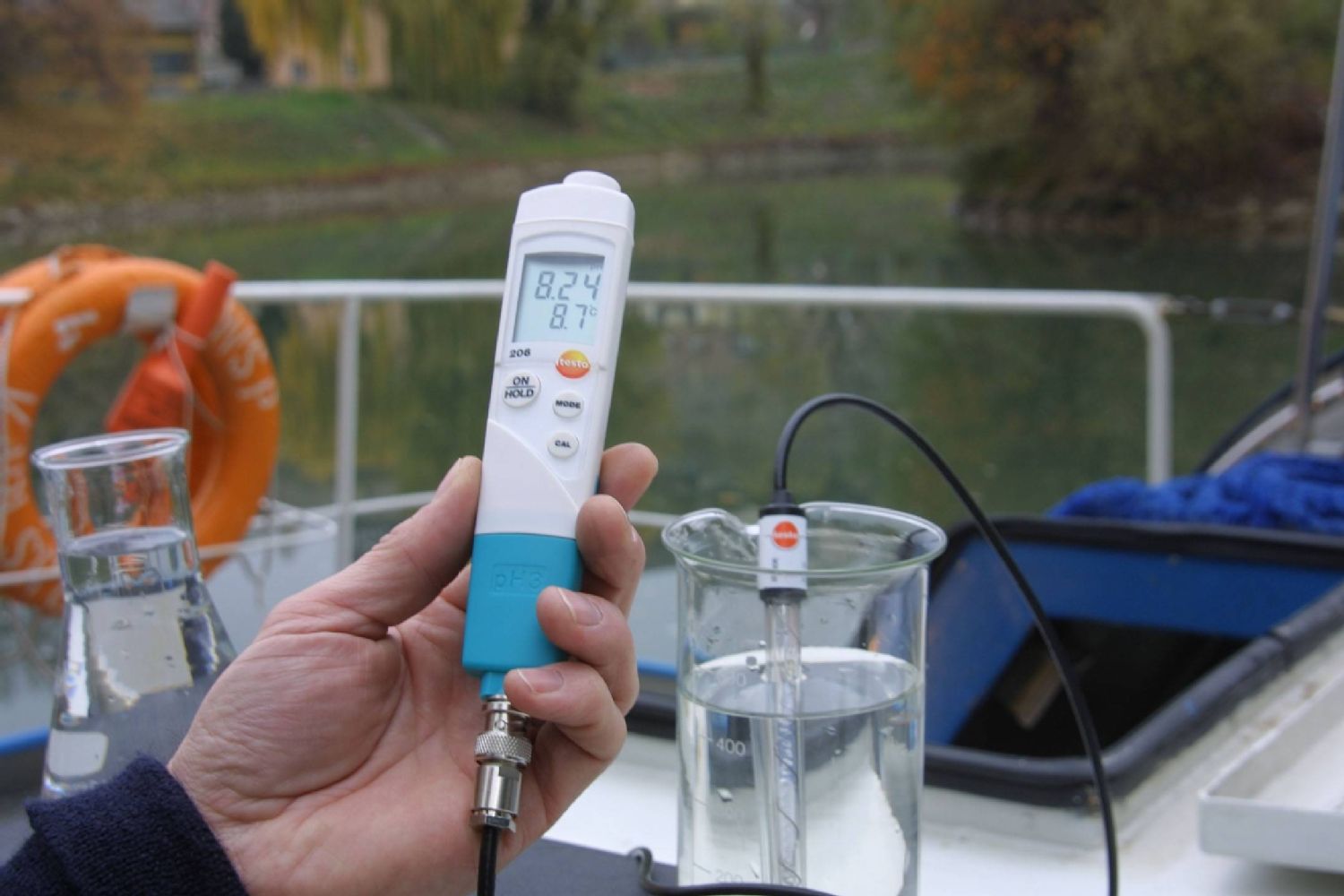 TESTO testo 206-pH3 - pH-Messgerät (flexibel einsetzbar) | Art.-Nr.: 0563 2063 1 Imag testo206pH3 Aplicacion MedioAmbiente