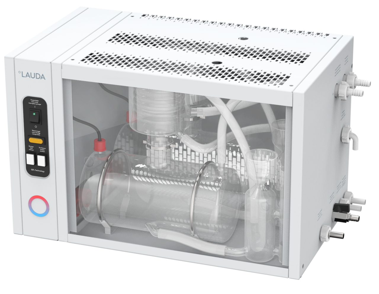 LAUDA Puridest PD 4 DG Wasserdestillierapparat | Art.-Nr.: L003024 1 PD2DG PD4DG beschnitt