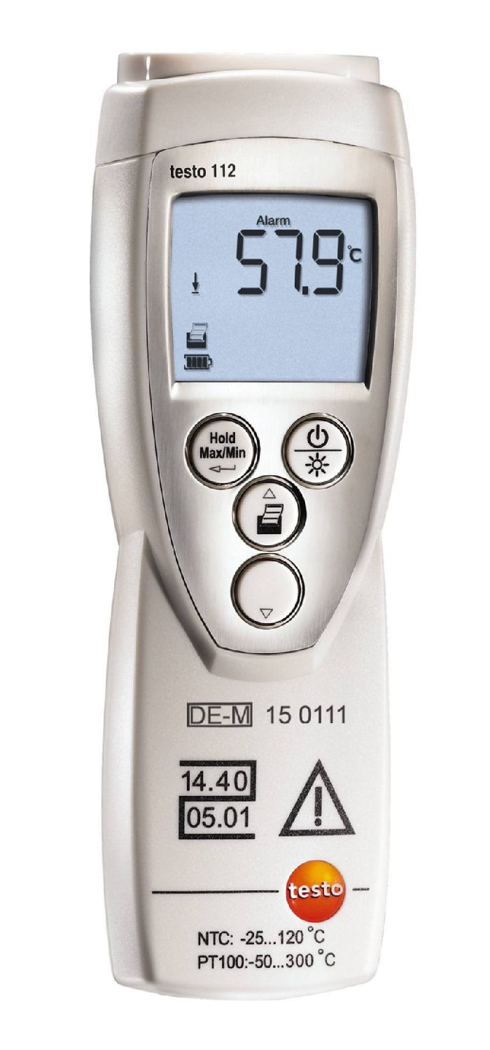 TESTO testo 112 Set - Temperaturmessgerät konformitätsbewertet | Art.-Nr.: 0563 0100 2 testo 112 instrument temperature 005837 DE 2